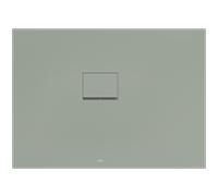 Villeroy und Boch Squaro Infinity Duschwanne UDQ1180SQI2LVR8 110 x 80 x 4 cm, morning green, Eck-Einbau links gegen Wand