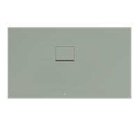 Villeroy und Boch Squaro Infinity Duschwanne UDQ1375SQI2LVR8 130 x 75 x 4 cm, morning green, Eck-Einbau links gegen Wand