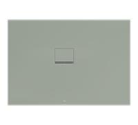 Villeroy und Boch Squaro Infinity Duschwanne UDQ1390SQI2LVR8 130 x 90 x 4 cm, morning green, Eck-Einbau links gegen Wand