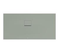 Villeroy und Boch Squaro Infinity Duschwanne UDQ1575SQI2LVR8 150 x 75 x 4 cm, morning green, Eck-Einbau links gegen Wand