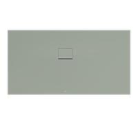 Villeroy und Boch Squaro Infinity Duschwanne UDQ1790SQI2LVR8 170 x 90 x 4 cm, morning green, Eck-Einbau links gegen Wand