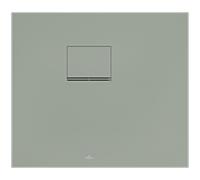 Villeroy und Boch Squaro Infinity Duschwanne UDQ8070SQI2LVR8 80 x 70 x 4 cm, morning green, Eck-Einbau links gegen Wand