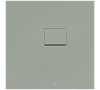 Villeroy und Boch Squaro Infinity Duschwanne UDQ8080SQI1RVR8 80 x 80 x 4 cm, morning green, Eck-Einbau rechts gegen Wand