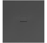 Villeroy und Boch Squaro Infinity Receveur de douche UDQ1212SQI1V-1S 120 x 120 x 4 cm, anthracite, universal intégré