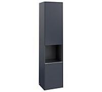 Villeroy & Boch Subway 3.0 - Armoire with 2 doors & 1 open compartment & hinges left 400x1710x362mm bleu marine/bleu marine