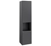 Villeroy und Boch Subway 3. 1930 armoire haute C58800VR 40x171x36.2cm, charnière gauche / poignée aluminium brillant, graphite