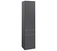 Villeroy und Boch Subway 3. 1930 armoire haute C59100VR 40x171x36.2cm, charnière droite / poignée aluminium brillant, graphite