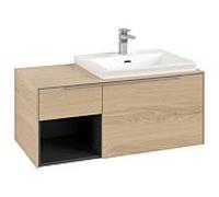 Villeroy und Boch Subway 3. 1930 C57100VJ 100,1x42,25x51,6cm, sans LED / poignée aluminium brillant, chêne nordique