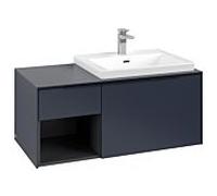 Villeroy et Boch Subway 3.0 Meuble sous plan, 2 tiroirs sur rails, 1001 x 423 x 500 mm droite Ble...