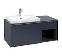 Villeroy und Boch Subway 3. 1930 C57200VQ 100,1x42,25x51,6cm, sans LED / poignée aluminium brillant, bleu marine