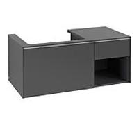 Villeroy und Boch Subway 3. 1930 C57200VR 100,1x42,25x51,6cm, sans LED / poignée aluminium brillant, graphite