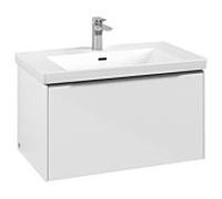 Villeroy und Boch Subway 3. 1930 C573L0VE 77,2x42,9x47,8cm, avec LED / poignée aluminium brillant, blanc brillant