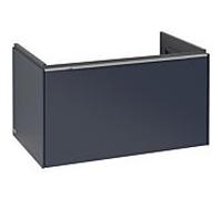 Subway 3.0 Villeroy et Boch vasque C573L0VQ 77,2x42,9x47,8cm, avec LED / poignée aluminium brillant, bleu marine