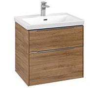 Villeroy und Boch Subway 3. 1930 C576L0RH 62,2x57,6x47,8cm, avec LED / poignée aluminium brillant, chêne kansas