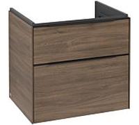 Villeroy und Boch Subway 3. 1930 C576L1VH 62,2x57,6x47,8cm, avec LED / poignée Volcano noir, chêne arizona