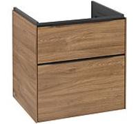 Villeroy und Boch Subway 3. 1930 C578L1RH 57,2x57,6x47,8cm, avec LED / poignée Volcano noir, chêne kansas