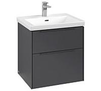 Villeroy und Boch Subway 3. 1930 C578L2VR 57,2x57,6x47,8cm, avec LED / poignée monochrome, graphite