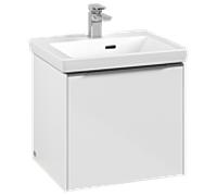 Villeroy und Boch Subway 3. 1930 C580L0VE 47,3x42,9x40,75cm, avec LED / poignée aluminium brillant, blanc brillant
