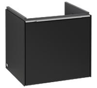Villeroy und Boch Subway 3. 1930 C580L0VL 47,3x42,9x40,75cm, avec LED / poignée aluminium brillant, noir volcan