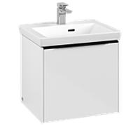 Villeroy und Boch Subway 3. 1930 C580L1VE 47,3x42,9x40,75cm, avec LED / poignée Volcano noir, blanc brillant