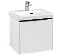 Villeroy und Boch Subway 3. 1930 C580L1VF 47,3x42,9x40,75cm, avec LED / poignée Volcano noir, blanc pur