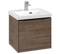 Villeroy und Boch Subway 3. 1930 C580L1VH 47,3x42,9x40,75cm, avec LED / poignée Volcano noir, chêne arizona