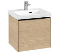 Villeroy und Boch Subway 3. 1930 C580L1VJ 47,3x42,9x40,75cm, avec LED / poignée Volcano noir, chêne nordique