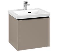 Villeroy und Boch Subway 3. 1930 C580L1VM 47,3x42,9x40,75cm, avec LED / poignée Volcano noir, taupe
