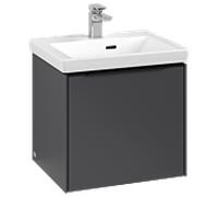 Villeroy und Boch Subway 3. 1930 C580L1VR 47,3x42,9x40,75cm, avec LED / poignée Volcano noir, graphite