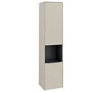 Villeroy und Boch Subway 3. 1930 C58900VN 40x171x36.2cm, charnière droite / poignée aluminium brillant, gris cachemire