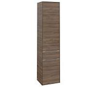 Villeroy & Boch Subway 3.0 - Armoire avec 2 portes & 1 tiroir coulissant & charnières à gauche 400x1710x362mm chêne arizona/chêne d'arizona