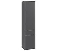 Colonne Salle de Bain Villeroy et Boch Subway 3.0 gauche, 2 portes, 1 tiroir 400x1710x362mm Graphite