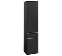 Colonne Salle de Bain Villeroy et Boch Subway 3.0 droite, 2 portes, 1 tiroir 400x1710x362mm Noir ...