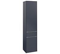 Villeroy & Boch Subway 3.0 - Armoire avec 2 portes & 1 tiroir coulissant & charnières à droite 400x1710x362mm bleu marine/bleu marine