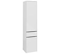 Villeroy und Boch Subway 3. 1930 C59101VE 40x171x36.2cm, charnière droite / poignée Volcano noir, blanc brillant