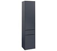 Villeroy & Boch Subway 3.0 - Armoire avec 2 portes & 1 tiroir coulissant & charnières à droite 400x1710x362mm bleu marine/bleu marine