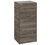 Villeroy und Boch Subway 3. 1930 C59400RK 40x86x36.2cm, charnière gauche / poignée aluminium brillant, chêne pierre