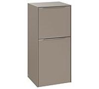 Villeroy und Boch Subway 3. 1930 C59400VM 40x86x36.2cm, charnière gauche / poignée aluminium brillant, taupe