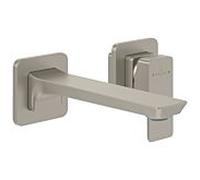 Villeroy und Boch Subway 3. 1930 mitigeur lavabo 2 trous TVW11200700064 bec fixe, sans garniture de vidange , montage mural, nickel brossé noir