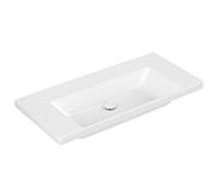 Lavabo Meuble Villeroy et Boch Subway 3.0 Sans trou, Sans trop-plein, non meulé 1000mm Blanc Alpi...