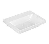 Villeroy und Boch Subway 3. 1930 vasque pour meuble-lavabo 4A706FRW 60x47cm, face inférieure rectifiée, sans trou pour robinetterie / sans trop-plein, blanc pierre C-plus