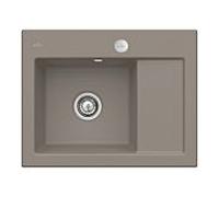 Villeroy und Boch Subway 45 Évier compact encastrable 331202TR gauche, avec garniture de vidage , commande excentrique, 650 x 510 mm, bois CeramicPlus