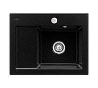 Villeroy und Boch Subway 45 Évier compact encastrable 331302J0 à droite, avec garniture de vidage , commande excentrique, 650 x 510 mm, chromite CeramicPlus