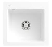 Villeroy und Boch Subway évier 33151FKG avec garniture de vidage et commande manuelle, Blanche - Neige