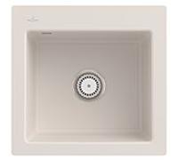 Villeroy und Boch Subway évier 33151FKR avec garniture de vidage et le fonctionnement manuel, Crema