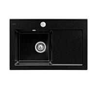 Villeroy und Boch Subway évier à chasse d'eau 67722FJ0 vasque à gauche, avec garniture de vidage et actionnement excentrique, chromite