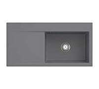 Villeroy und Boch Subway Évier à encastrer Style 60 336101SL vasque à droite, garniture de vidange avec commande manuelle, 1000 x 510 mm, Pierre