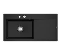 Villeroy und Boch Subway Évier à encastrer Style 60 336202J0 vasque à gauche, garniture de vidange avec commande excentrique, 1000 x 510 mm, chromite