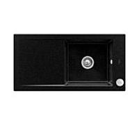 Villeroy und Boch Timeline 60 Évier plat à chasse d'eau 67902FJ0 avec garniture de vidage et actionnement excentrique, Chromite