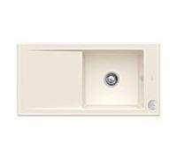 Villeroy und Boch Timeline 60 Évier plat à chasse d'eau 67902FKR avec garniture de vidage et actionnement excentrique, Crema